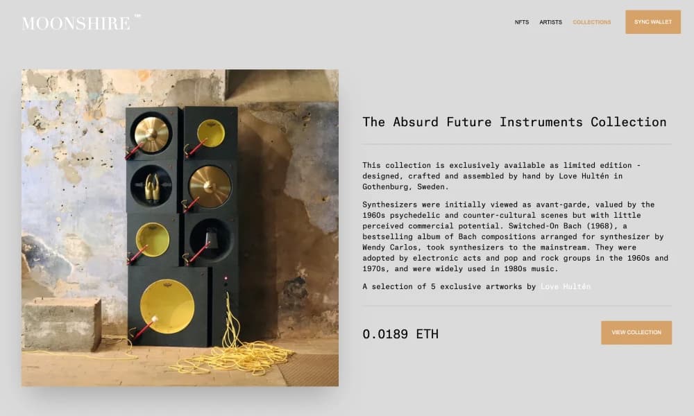 Moonshire NFT platform